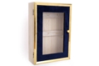 Key Box Deluxe Wood Velvet & Brassed 28x20x8cm 6Hook