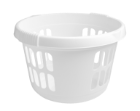 Laundry Basket Round White