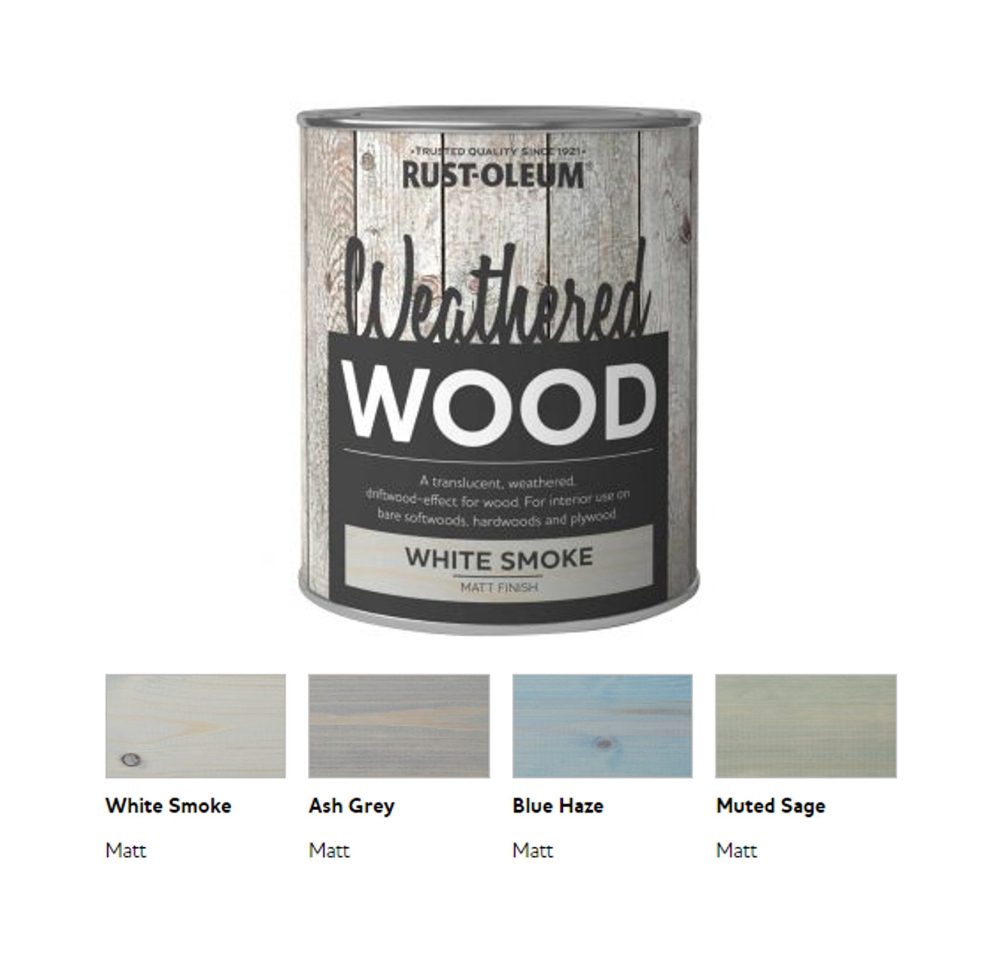 Paint Weathered Wood Translucent Matt 750ml Various Colours